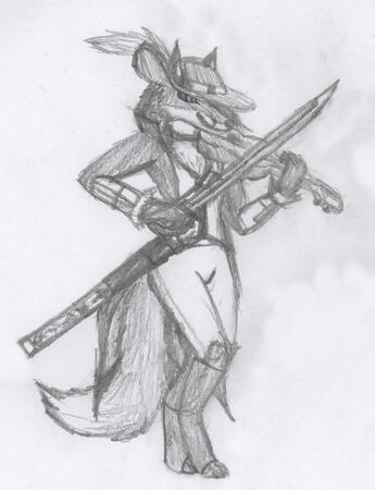 Bard Fox Traditional Sketch