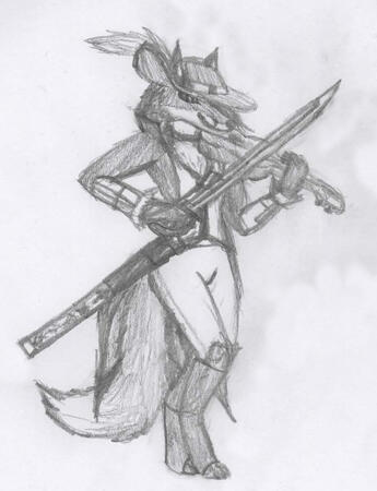 Bard Fox Traditional Sketch Bard Fox Traditional Sketch